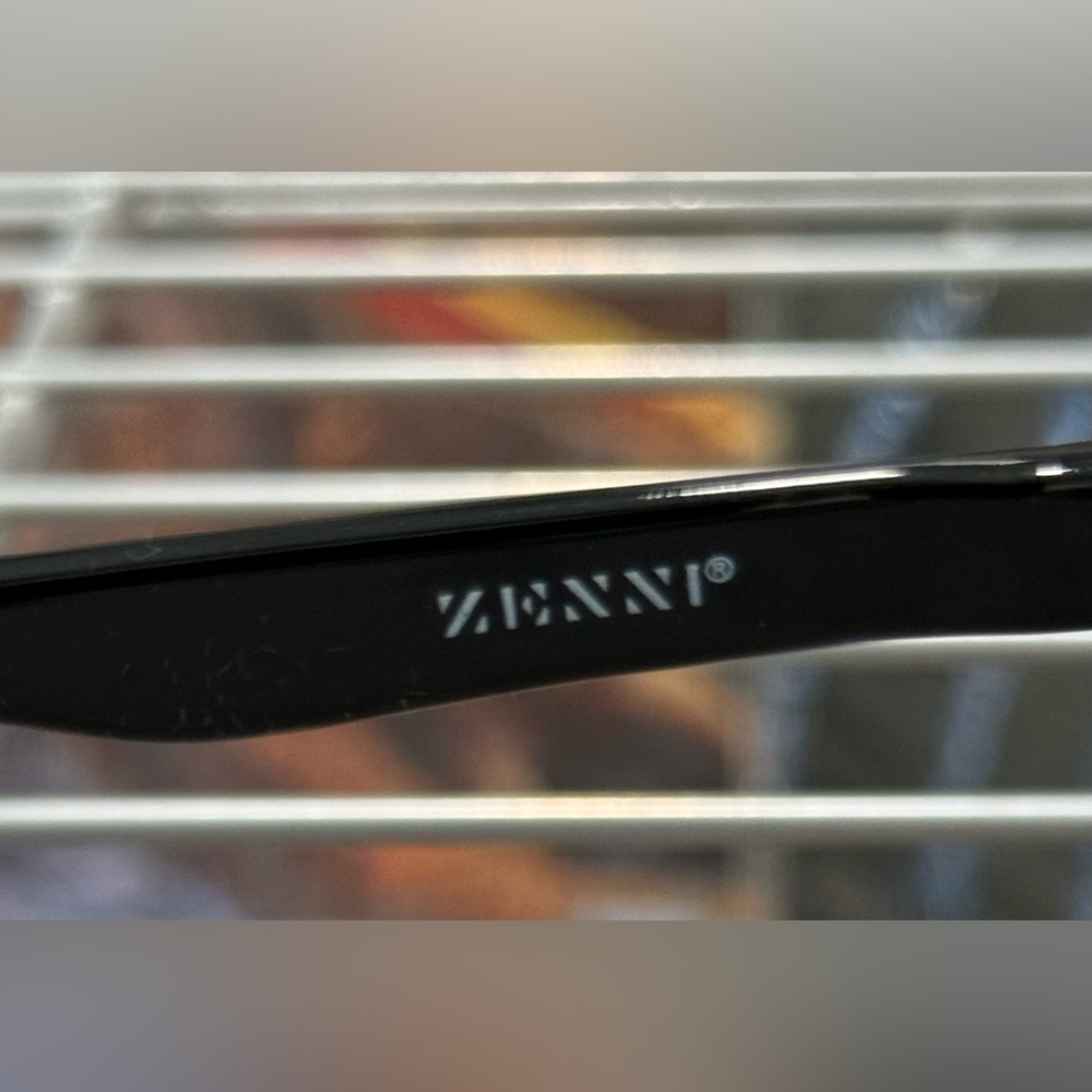 Zenni Eyeglass Frames and Case Black Rectangle Lightweight - Picture 9 of 14